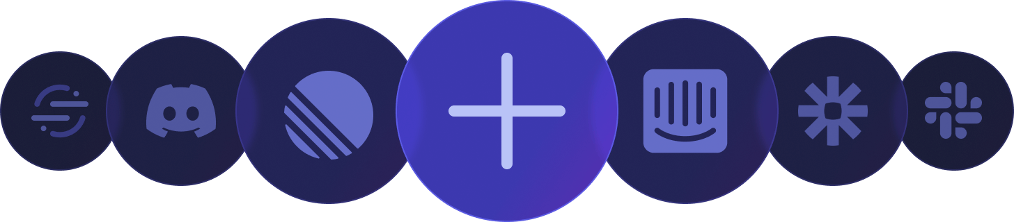 Logos of different companies such as Zapier, Notion, Slack, Intercom, and more.