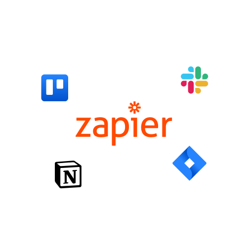 Logos of different companies such as Zapier, Notion, Slack, Intercom, and more.
