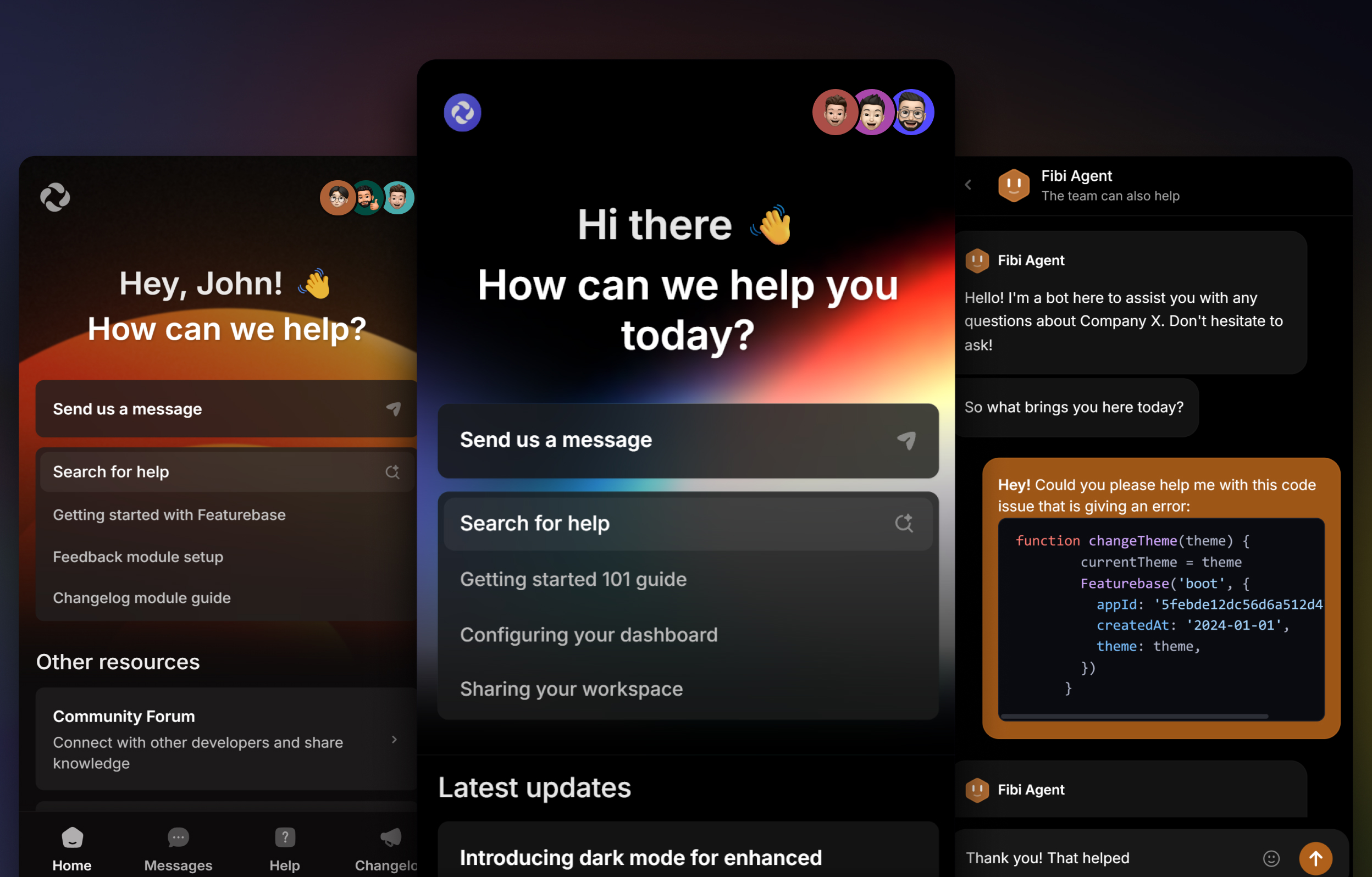 In-app messenger