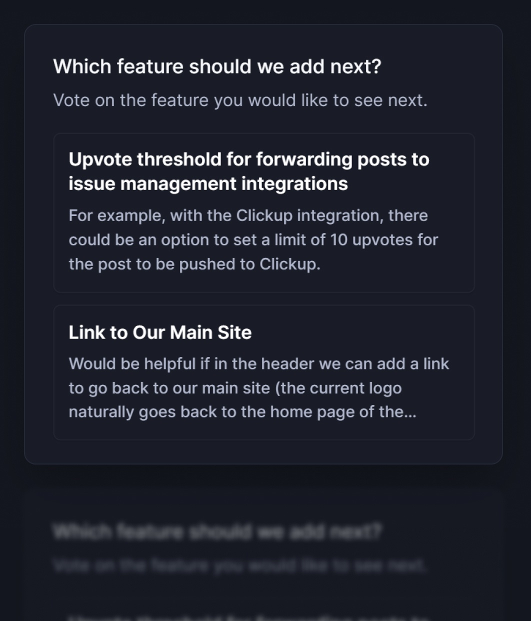 Featurebase Idea Poll